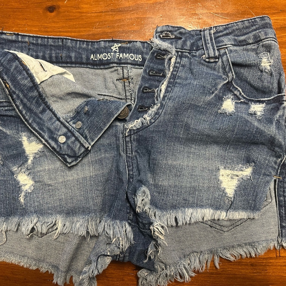 Almost Famous Distressed Blue Denim